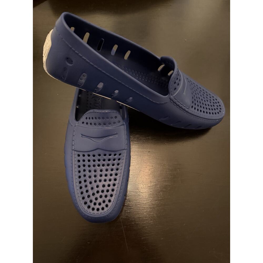 Floafers Men’s Size 11 Navy Blue Perforated EVA Foam Loafers Boat Shoes